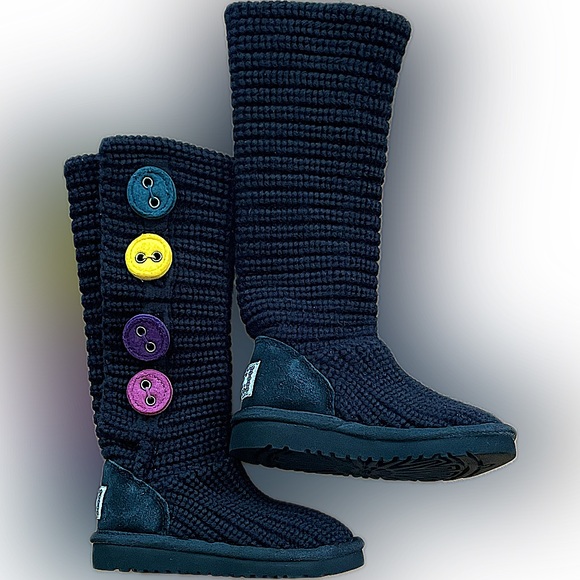 UGG sweater boots kids sz 8 - Picture 2 of 7